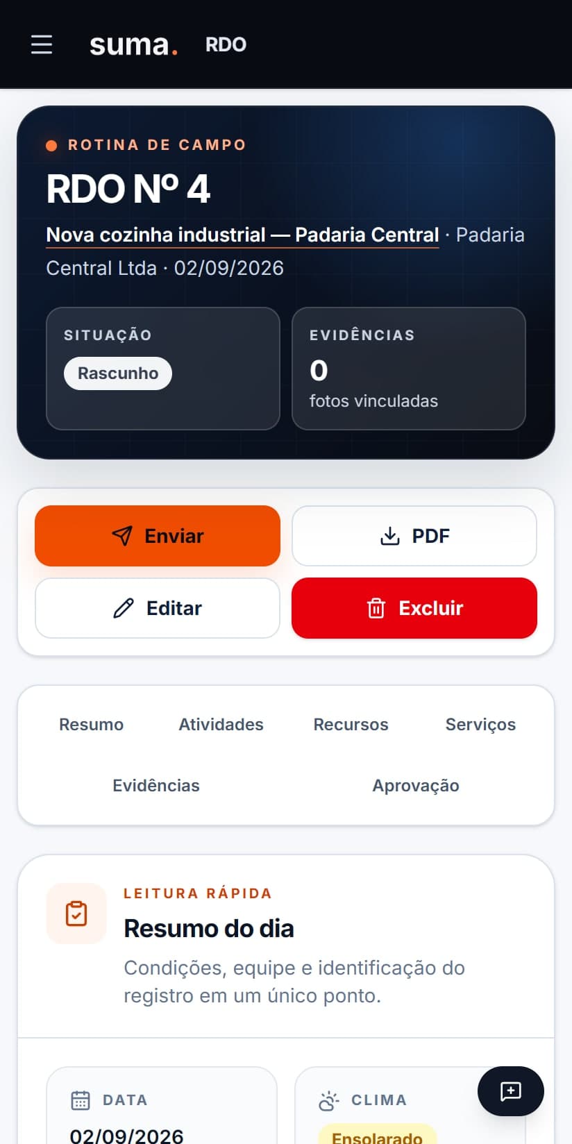 Atividades sugeridas pela IA e texto original para revisão antes de gerar o PDF